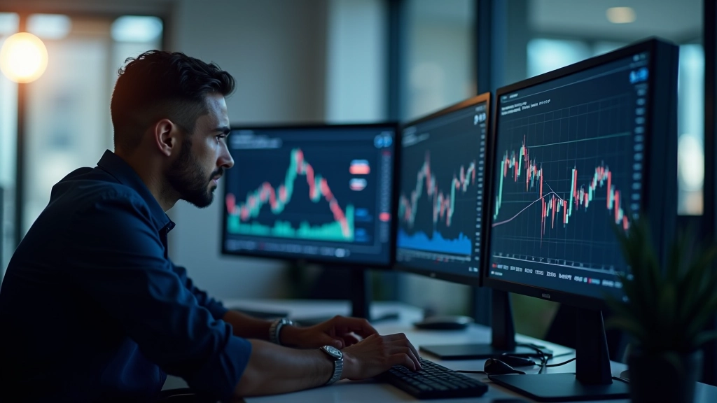 Espaço de trabalho profissional para trading e análise de mercados